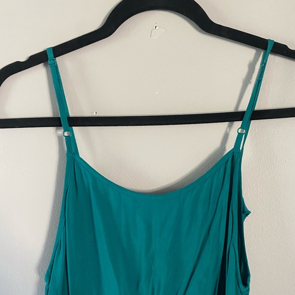 Green Romper with Elastic Waist - Picture 4 of 7